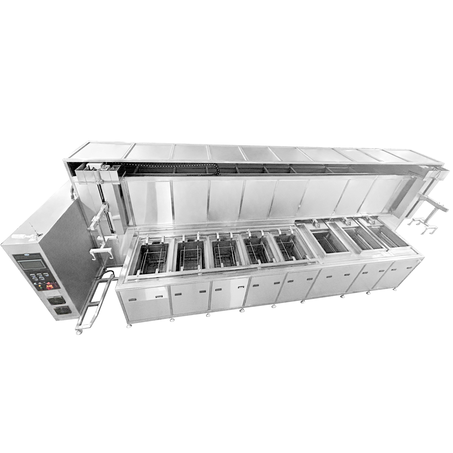 Ultrasonic Cleaning Machine Full Automatic Vacuum Washing PLC HMI Manipulator Robot Arm Device - Image 4