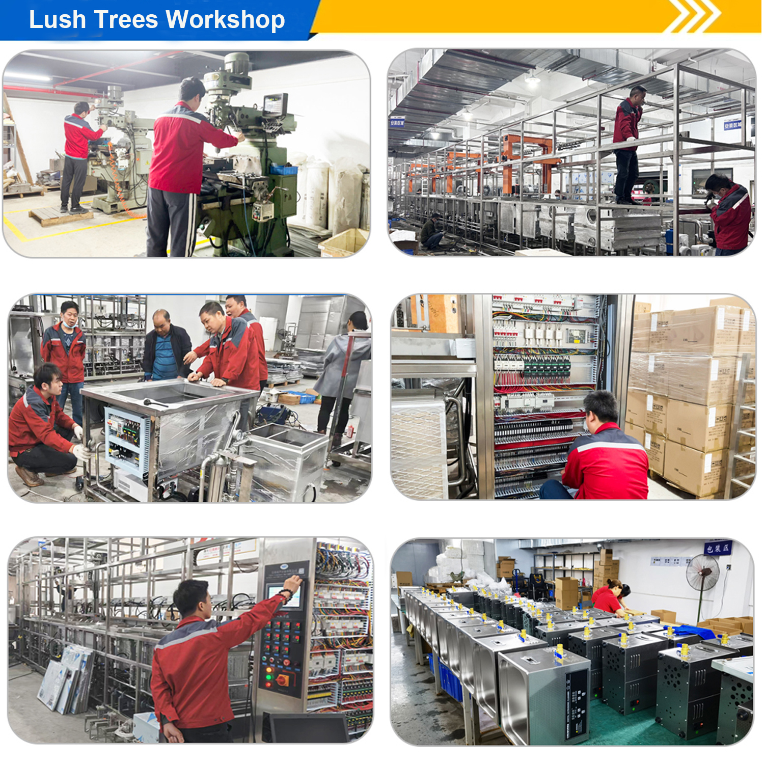 Lush Trees Tech ultrasonic cleaner workshop and production process