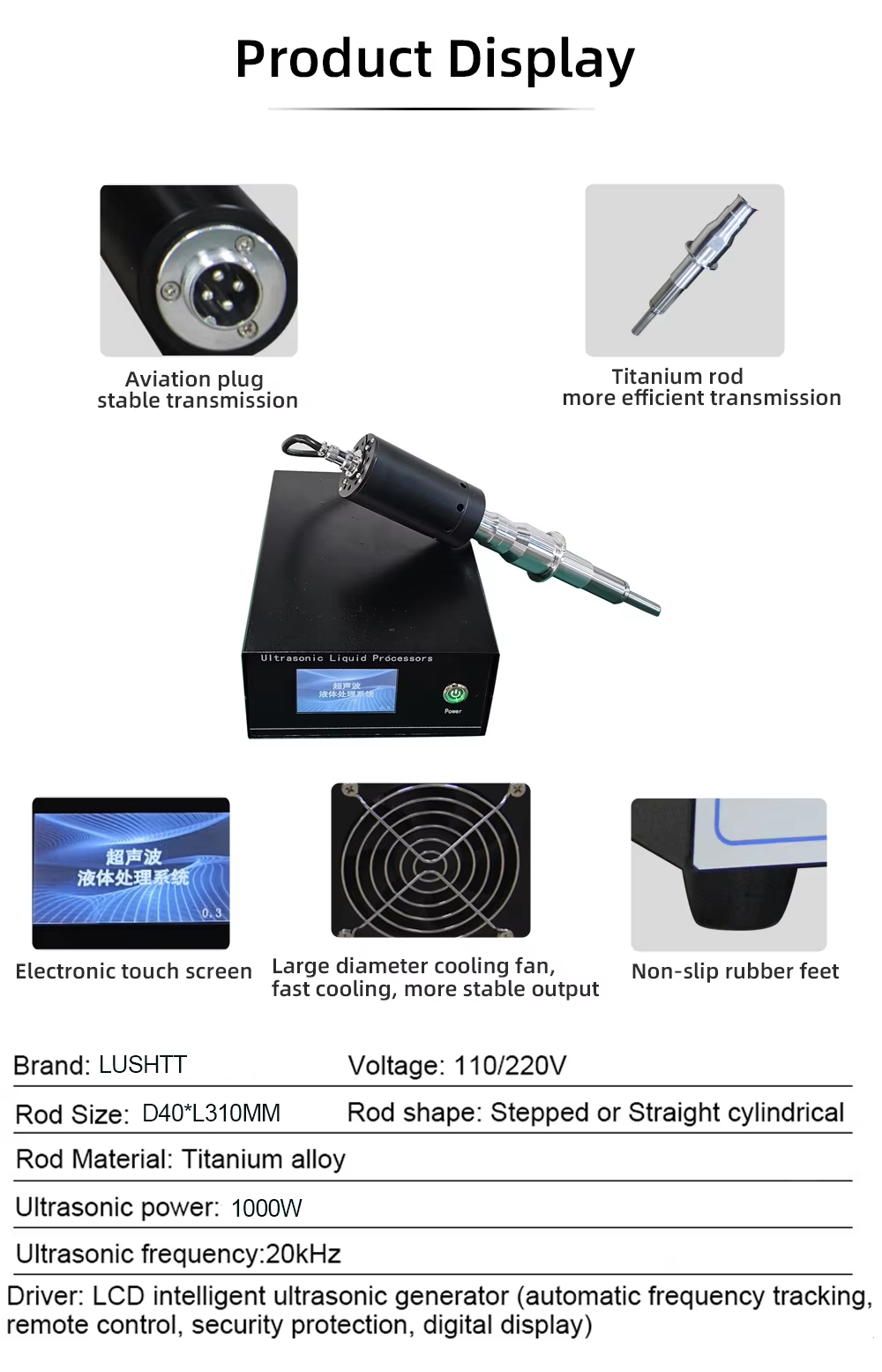 20khz Ultrasound 1000W Chemical Pharmaceutical Ultrasonic Extraction Vibrator - Image 4