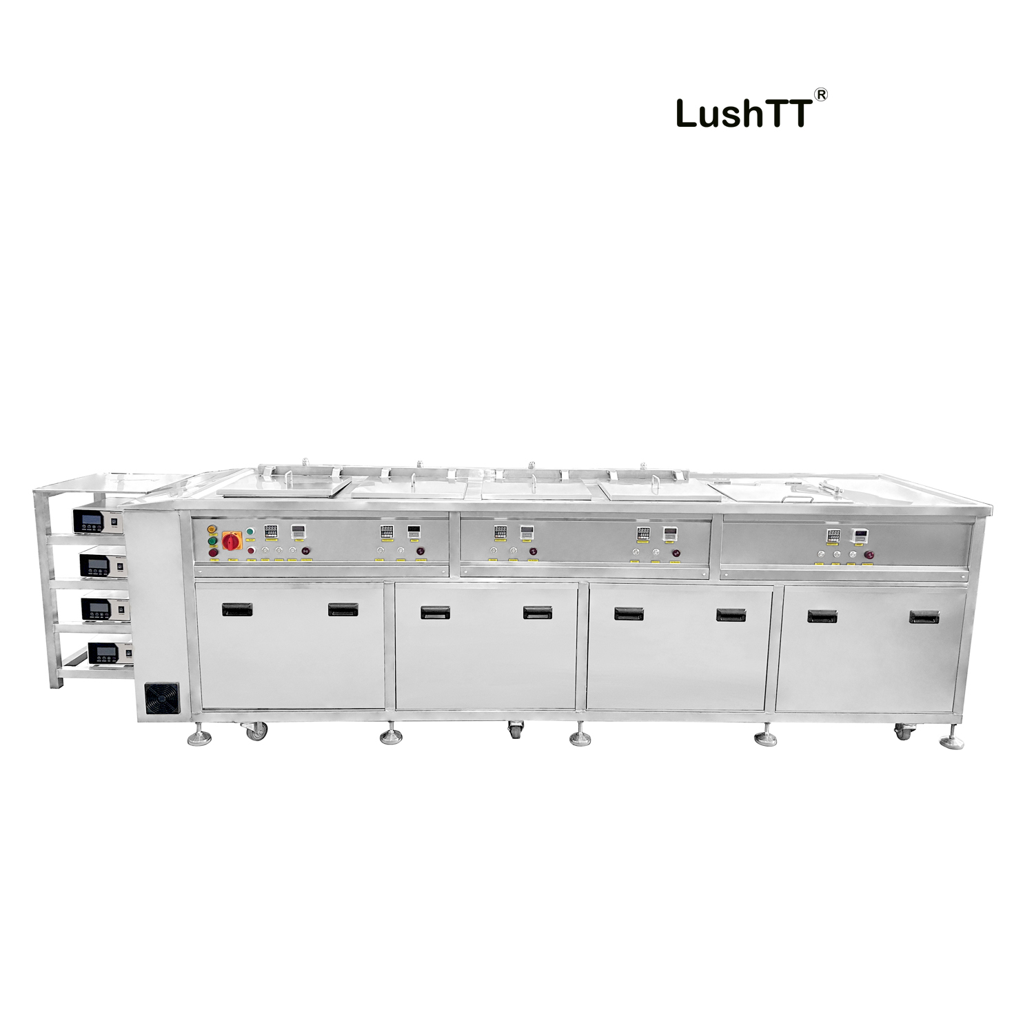 Industrial Ultrasonic Cleaner Five Tanks 264L Cylinder Head Cleaning Machine - Image 3