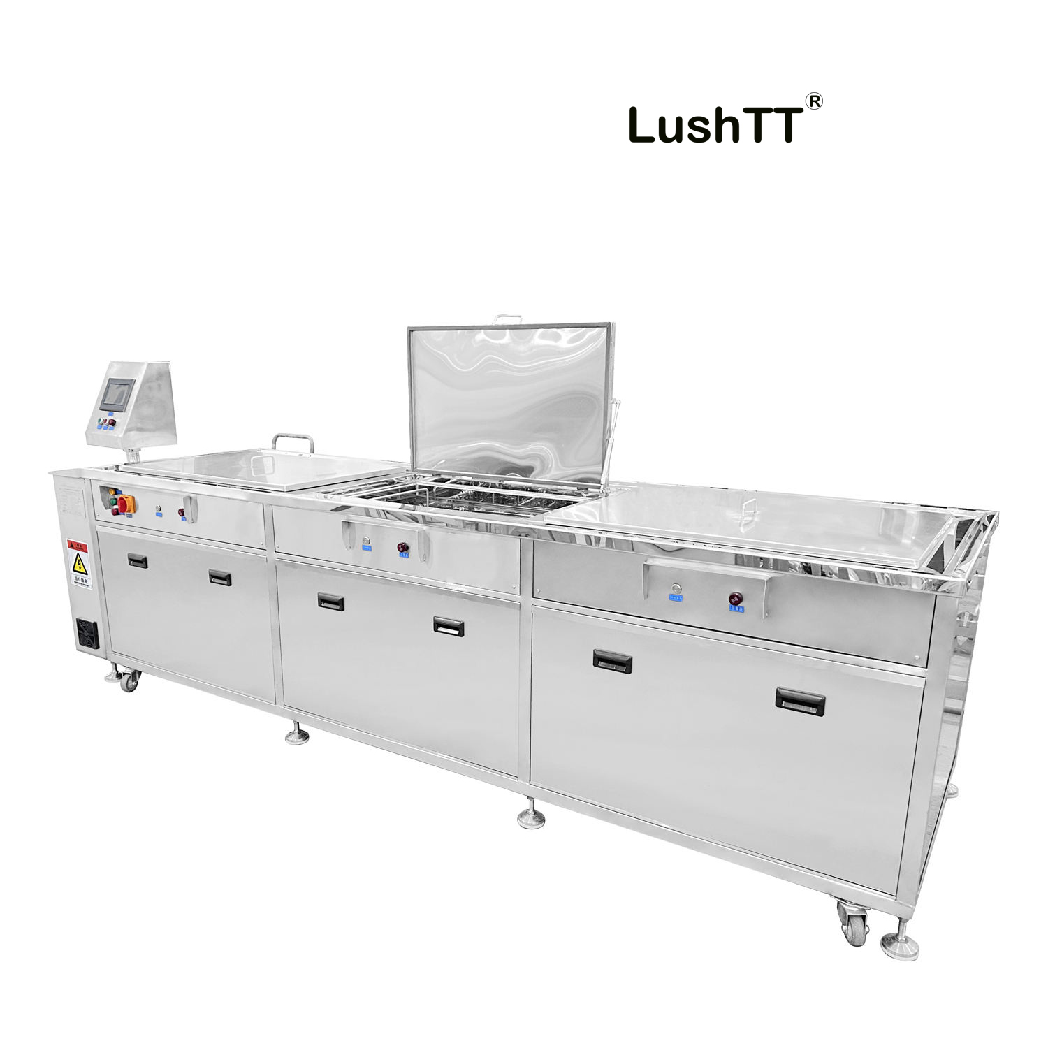 Ultrasonic Cleaning Bath 960L Three Chambers Printhead Cylinder Engine Block DPF Cleaner - Image 3