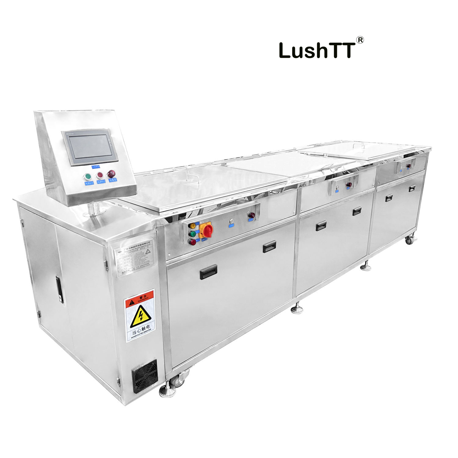Industrial Ultrasonic Cleaner Filter Dryer System 99L Three-tank Oil Rust Dust Dirt Removing - Image 2