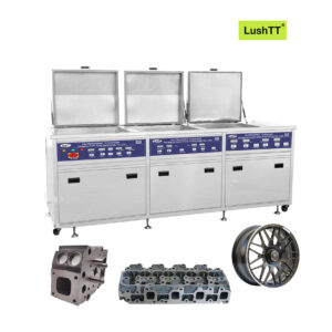 Industrial Ultrasonic Cleaner Three Tanks 175L Rinse Dry System Cleaning Machine