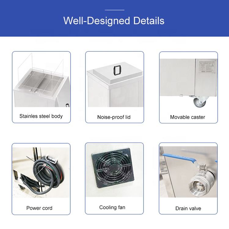 Industrial Ultrasonic Cleaner Five Groove 77L Rinse Filtration Dry System - Image 8