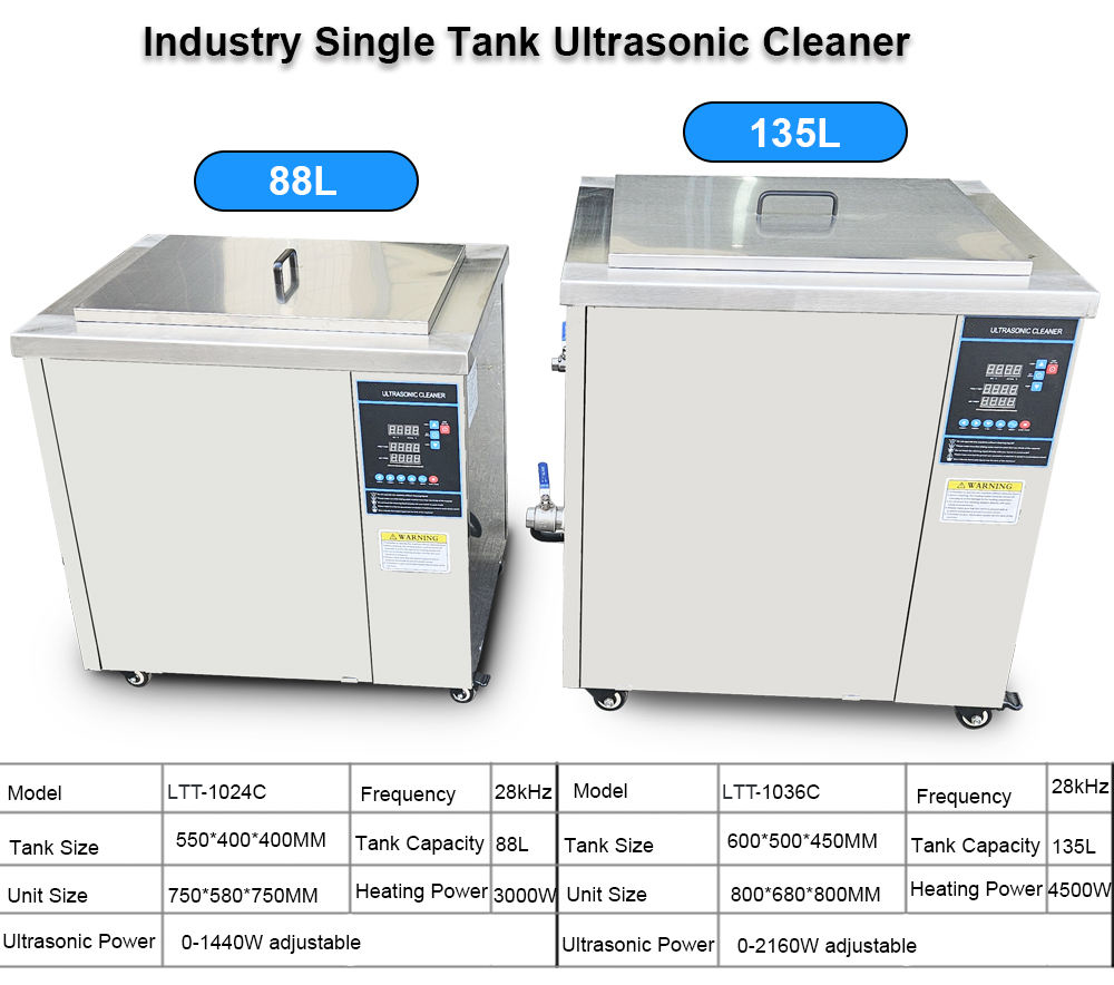 Industrial Ultrasonic Cleaner Auto Parts Washer 28KHZ or 40KHZ Single Tank 88L - Image 5