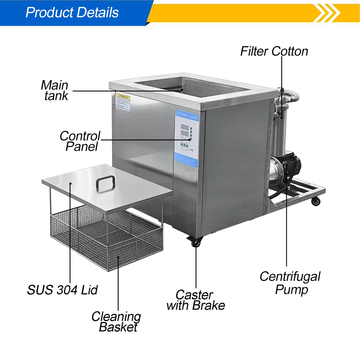 DPF Cleaning Machine 360L Ultrasound Cleaner with Filtration Circulation System - Image 3