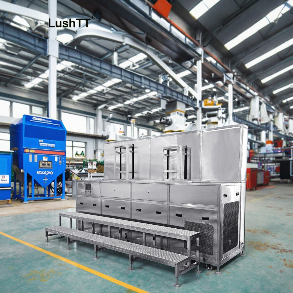 Ultrasonic Cleaning Machine Dual Tanks 264L with Cooling and Lifting Device - Image 3