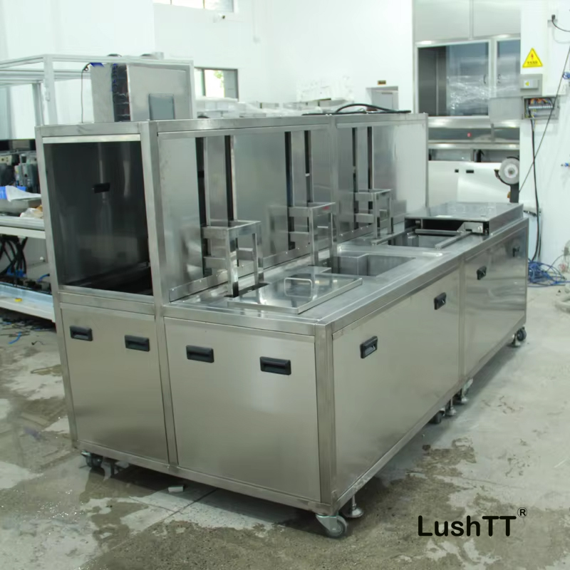 Industrial Ultrasonic Cleaner 33L Three Tanks Lifting Filtration Drying Machine - Image 2