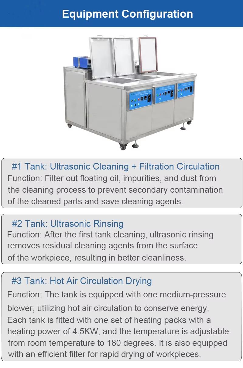 Automatic Rotate Drum Ultrasonic Cleaning Machine 61L 28khz Parts Washer - Image 5