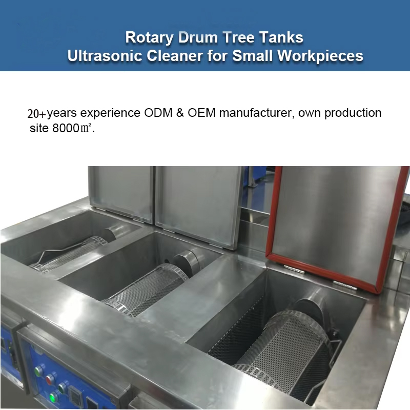 Automatic Rotate Drum Ultrasonic Cleaning Machine 61L 28khz Parts Washer - Image 4