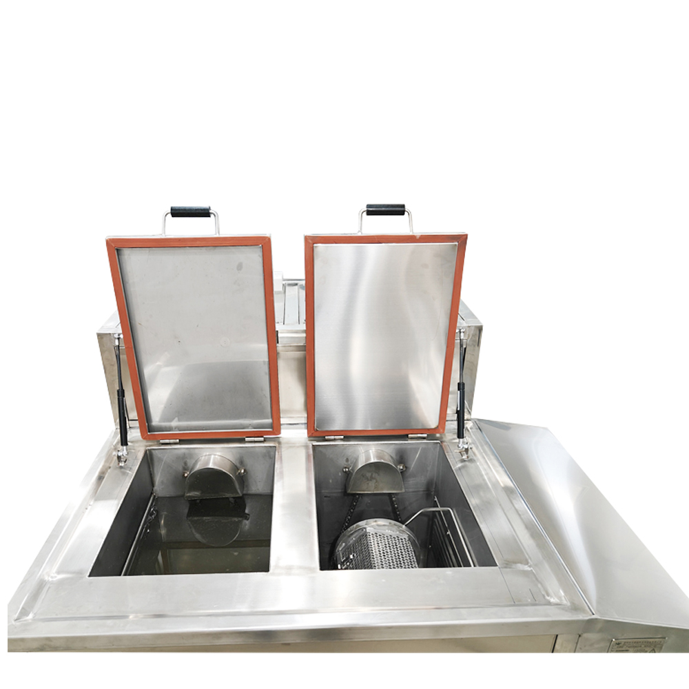 Rotate Drum Ultrasonic Cleaning Machine Two Tanks 61L Industrial Parts Washer - Image 3