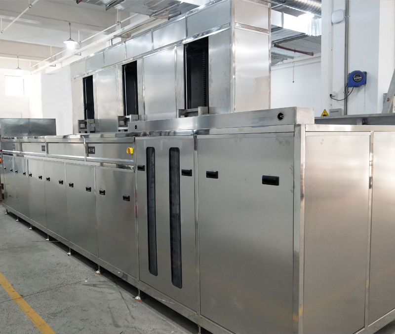 Ultrasonic Cleaning Machine 264L Three Tanks with Rinsing Drying Lifting System - Image 2