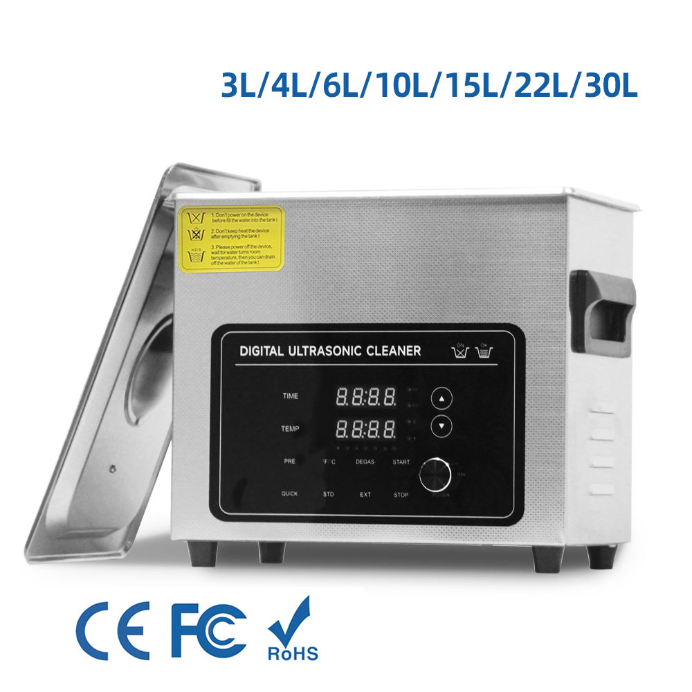 Ultrasonic Cleaner 3L 120W Timer Heater Stainless Steel for Jewelry Glasses Watches - Image 2