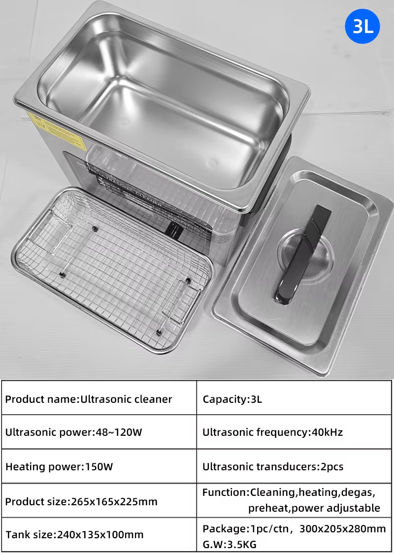 Tabletop Ultrasonic Cleaner 30L with Timer for Jewelry Electric Parts Instruments - Image 7