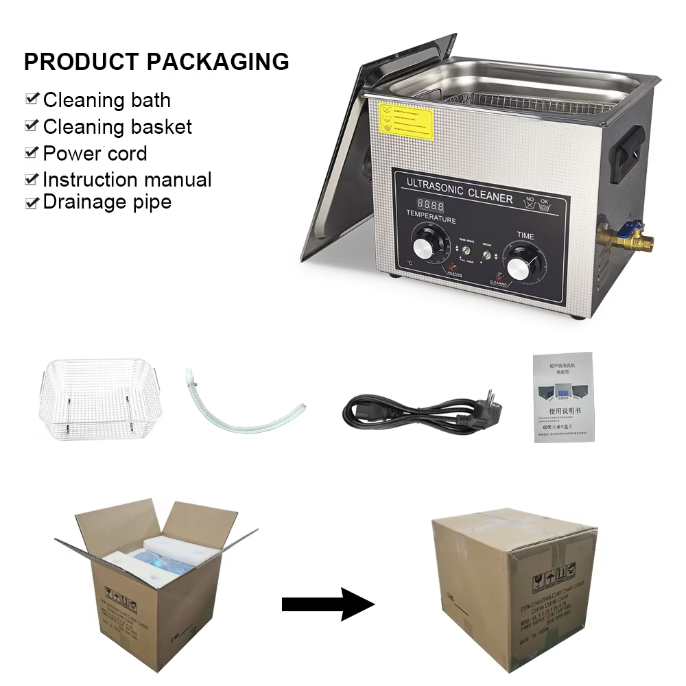 Ultrasonic Dental Cleaner 1300ML Jewelry Watches Retainer Glasses Washer machine - Image 7