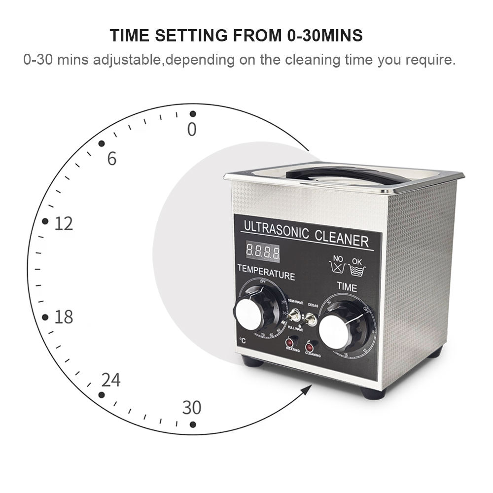 Ultrasonic Dental Cleaner 1300ML Jewelry Watches Retainer Glasses Washer machine - Image 3