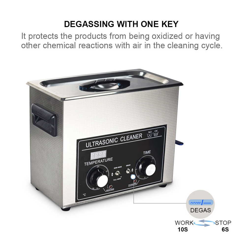 10L 40kHz Ultra Sonic Cleaner Stainless Steel Basket and Tank for Smallar Parts - Image 4