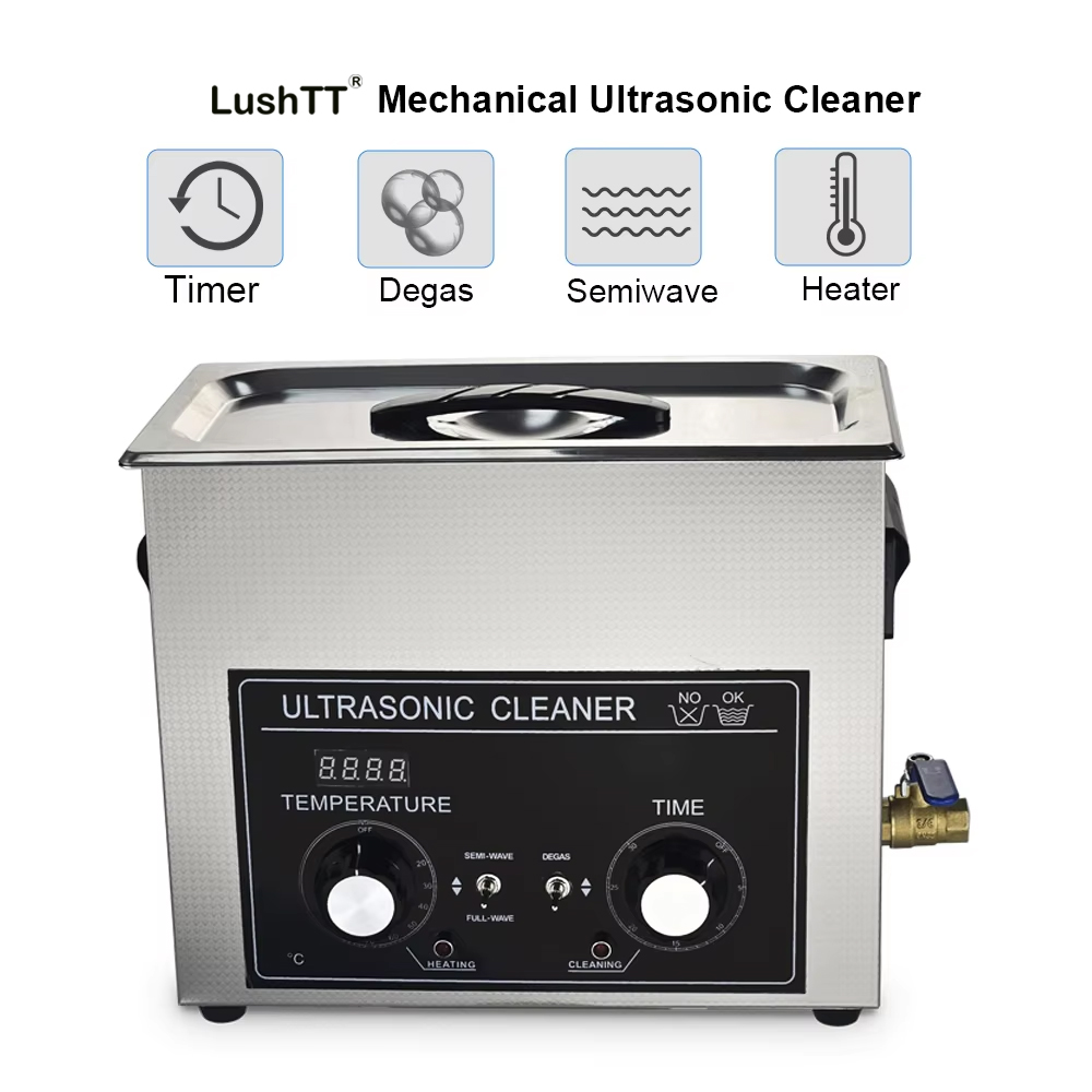 10L 40kHz Ultra Sonic Cleaner Stainless Steel Basket and Tank for Smallar Parts - Image 2
