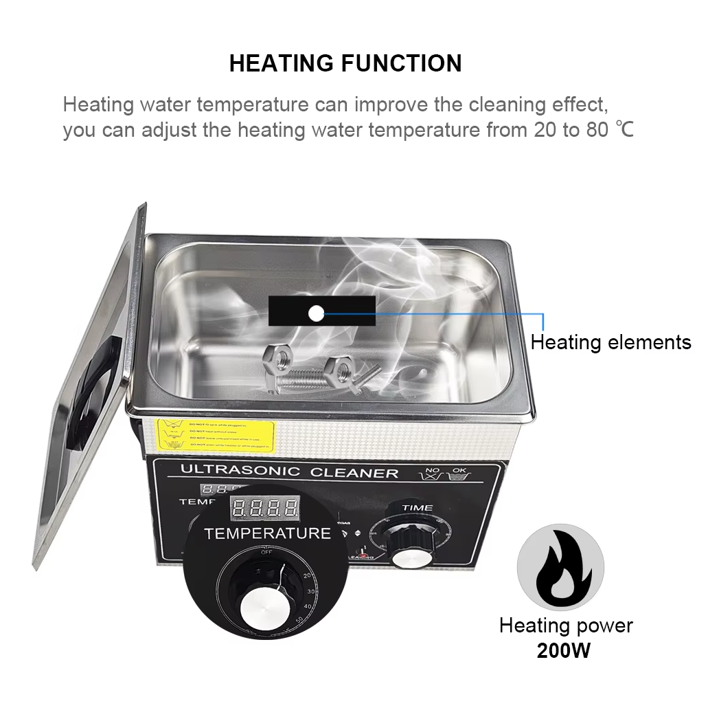 Ultrasonic Cleaning Machine 40kHz 6L for Jewelry Retainer Glasses Small Parts - Image 3