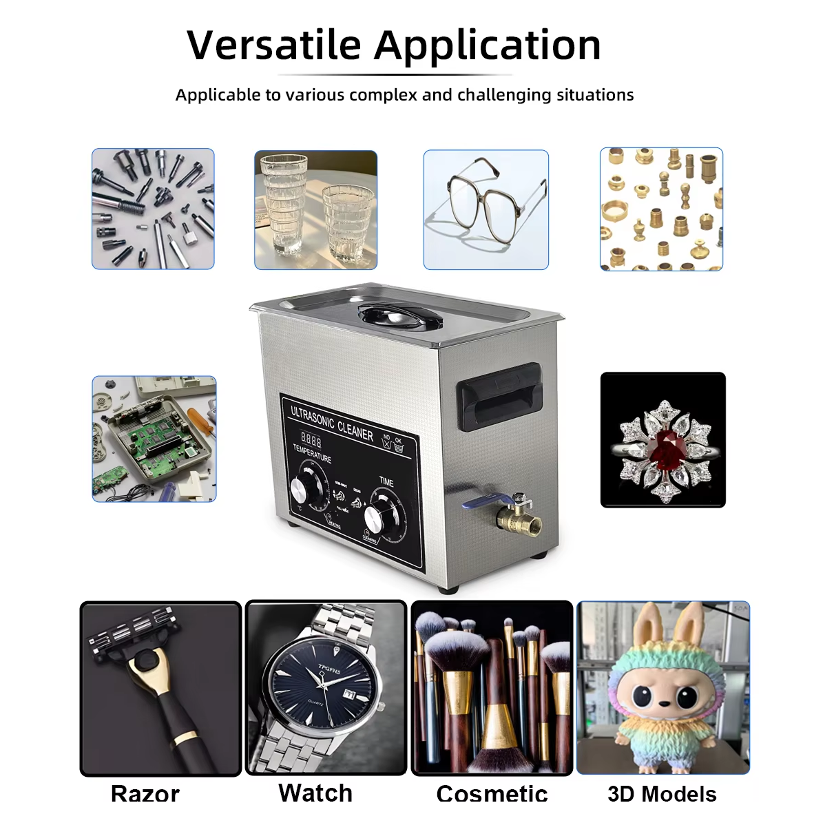 14L Stainless Steel Ultrasonic Cleaning Machine Parts Washer Jewelry Cleaner - Image 12