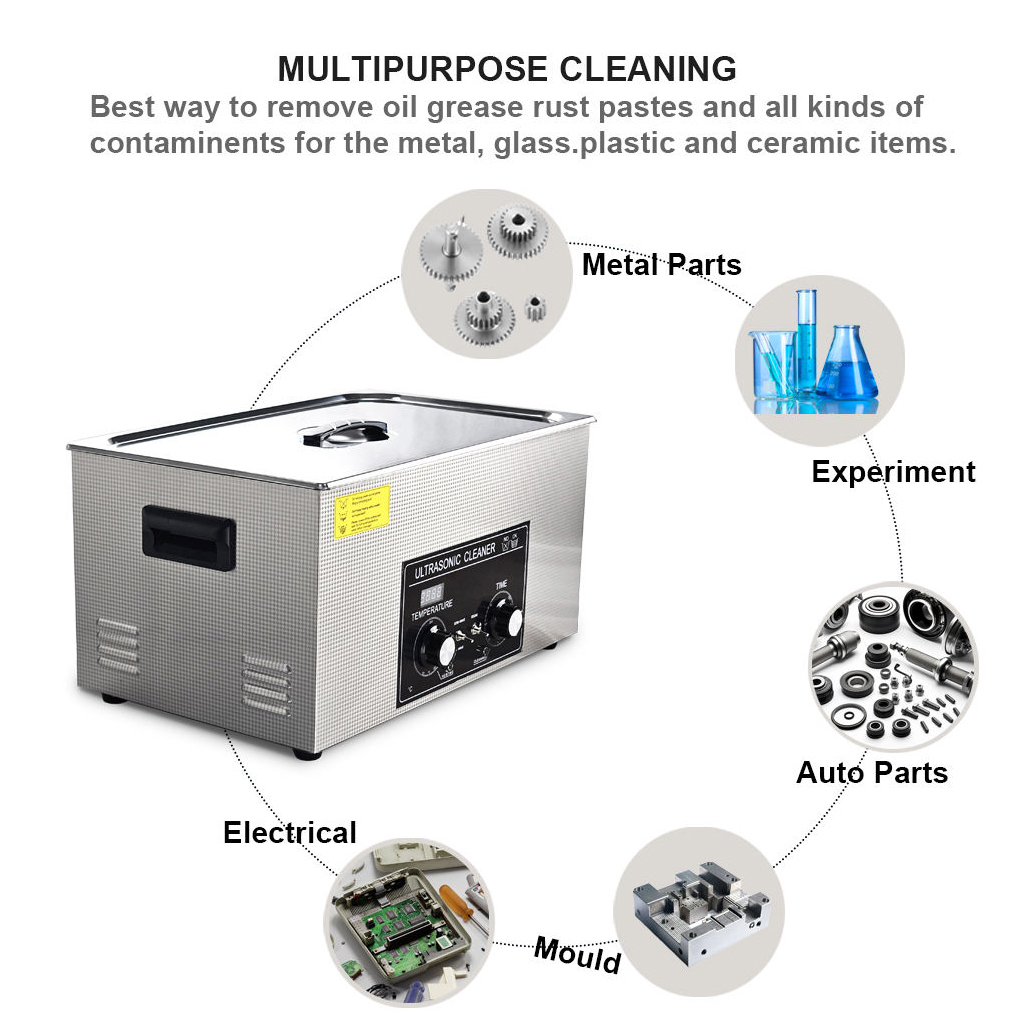 Electric Ultrasonic Cleaner 30L 40kHZ Stainless Steel Tank Parts Washer - Image 13