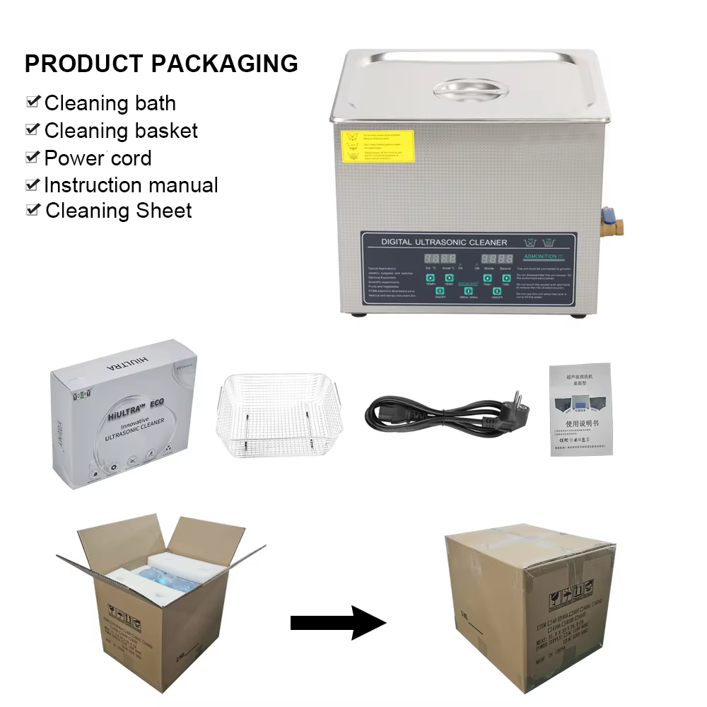 15L Stainless Steel Ultrasonic Cleaner for Metal Retainer Injector Parts Washing - Image 7