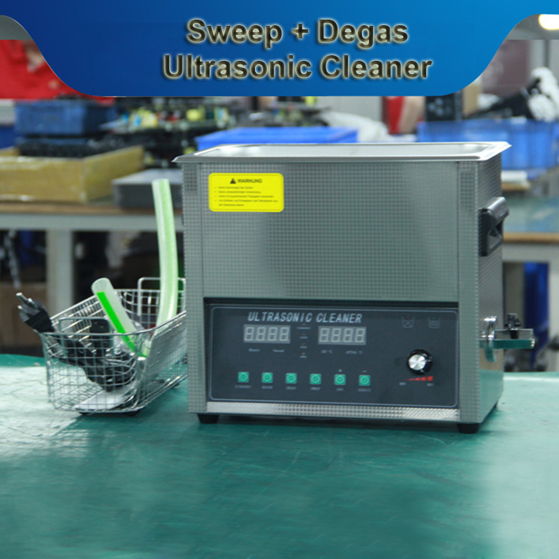 Ultrasonic Cleaning Machine Ultrasonic Bath 6L Degas Sweep Power Adjustable - Image 6