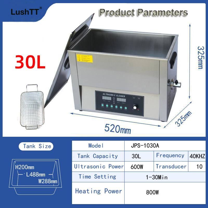 Ultrasonic Cleaning Machine Stainless Steel Ultrasonic Cleaner 30L 40KHZ - Image 6