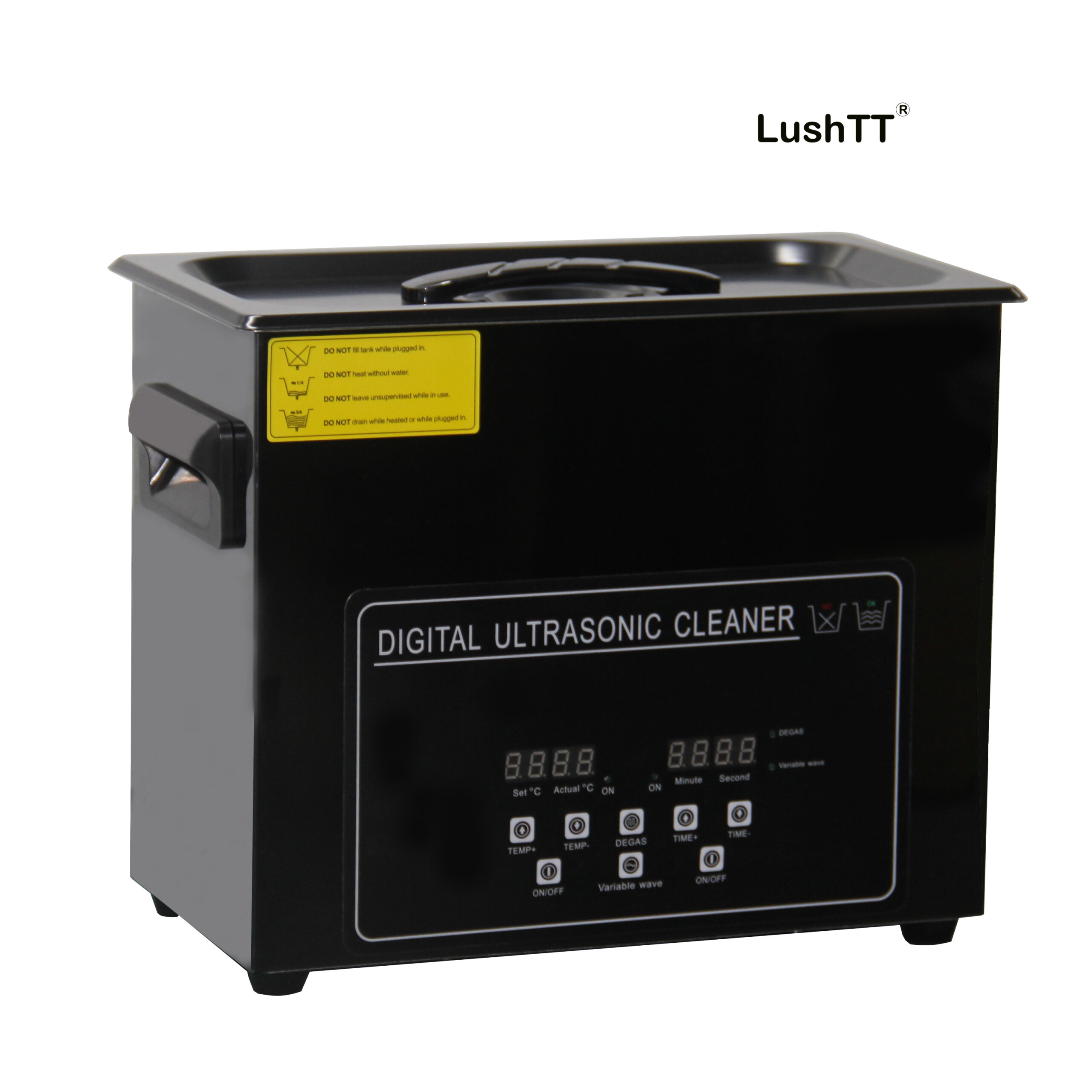 Digital Ultrasonic Cleaner 6L 40Khz Degas Variable Wave Black Titanium Shell - Image 3