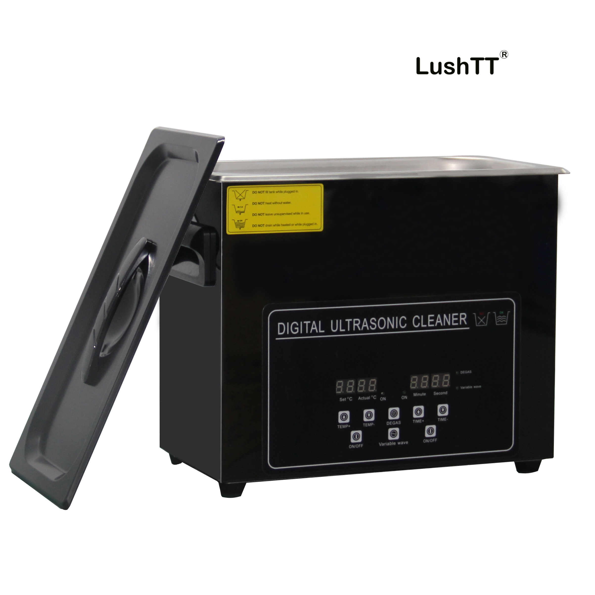 Digital Ultrasonic Cleaner 6L 40Khz Degas Variable Wave Black Titanium Shell - Image 2