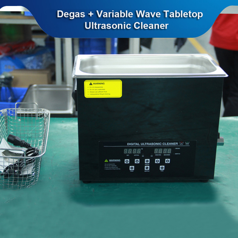 Digital Ultrasonic Cleaner 6L 40Khz Degas Variable Wave Black Titanium Shell - Image 8