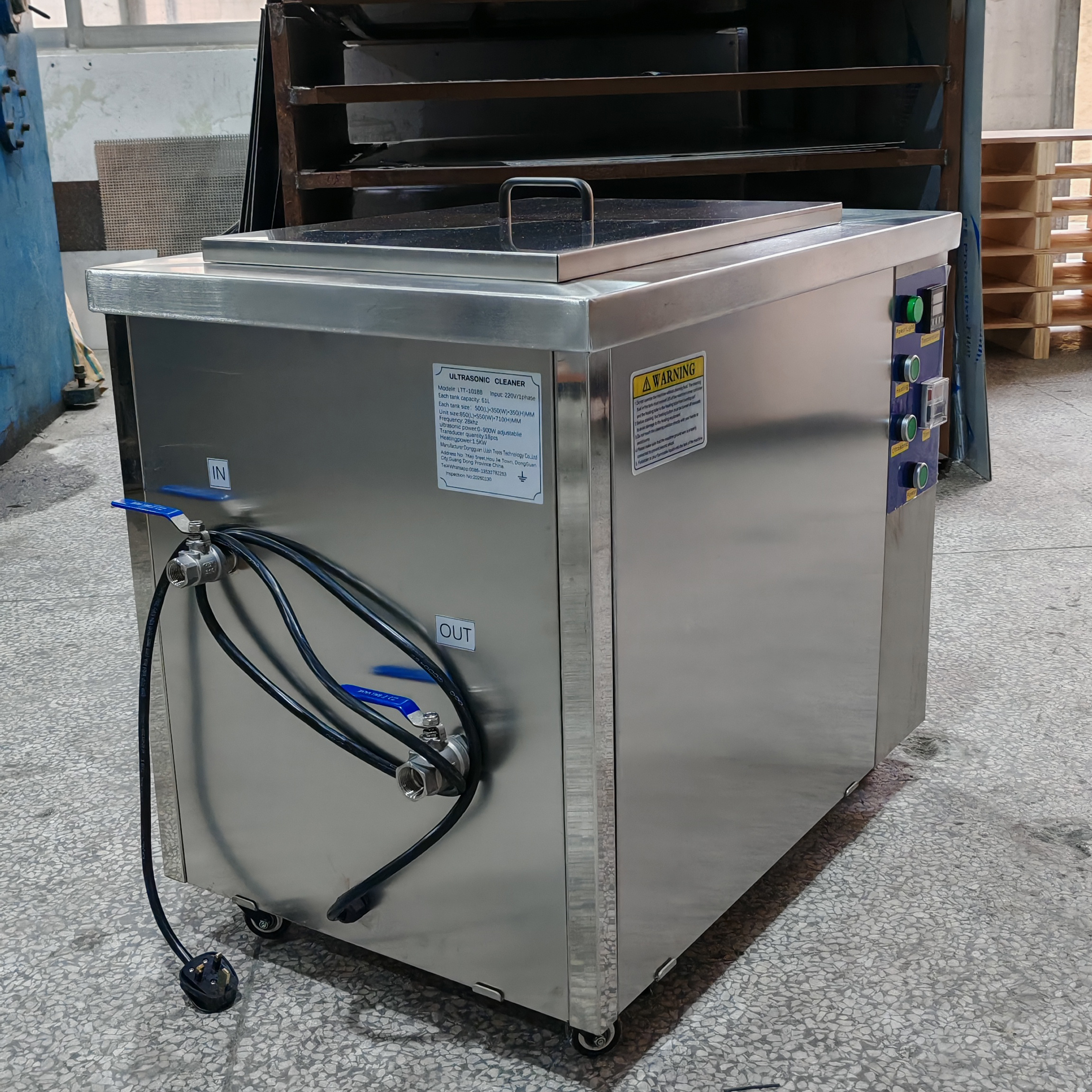 Industrial Ultrasonic Cleaning Machine 61L with Timer Heater Stainless Steel Tank - Image 3
