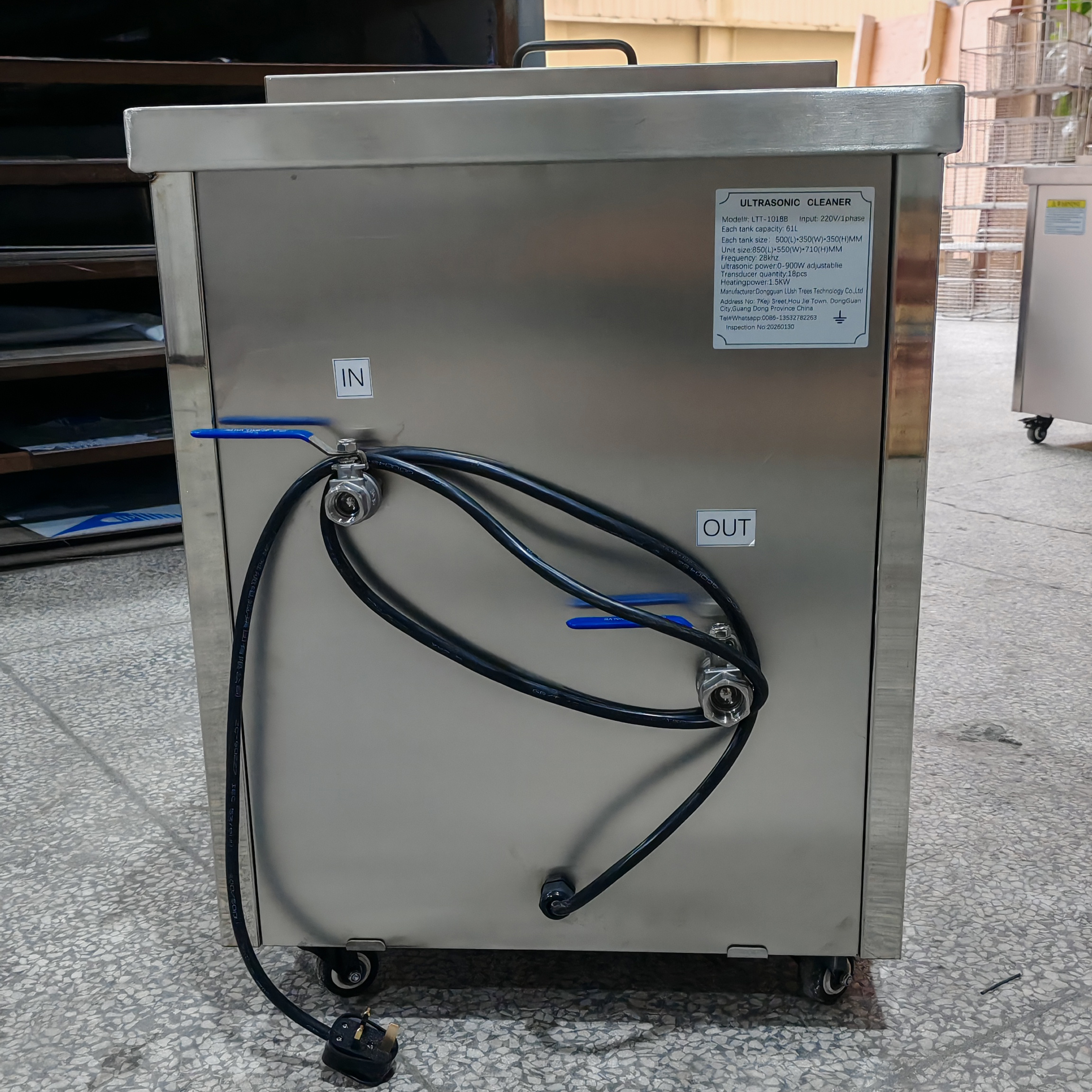 Industrial Ultrasonic Cleaning Machine 61L with Timer Heater Stainless Steel Tank - Image 4