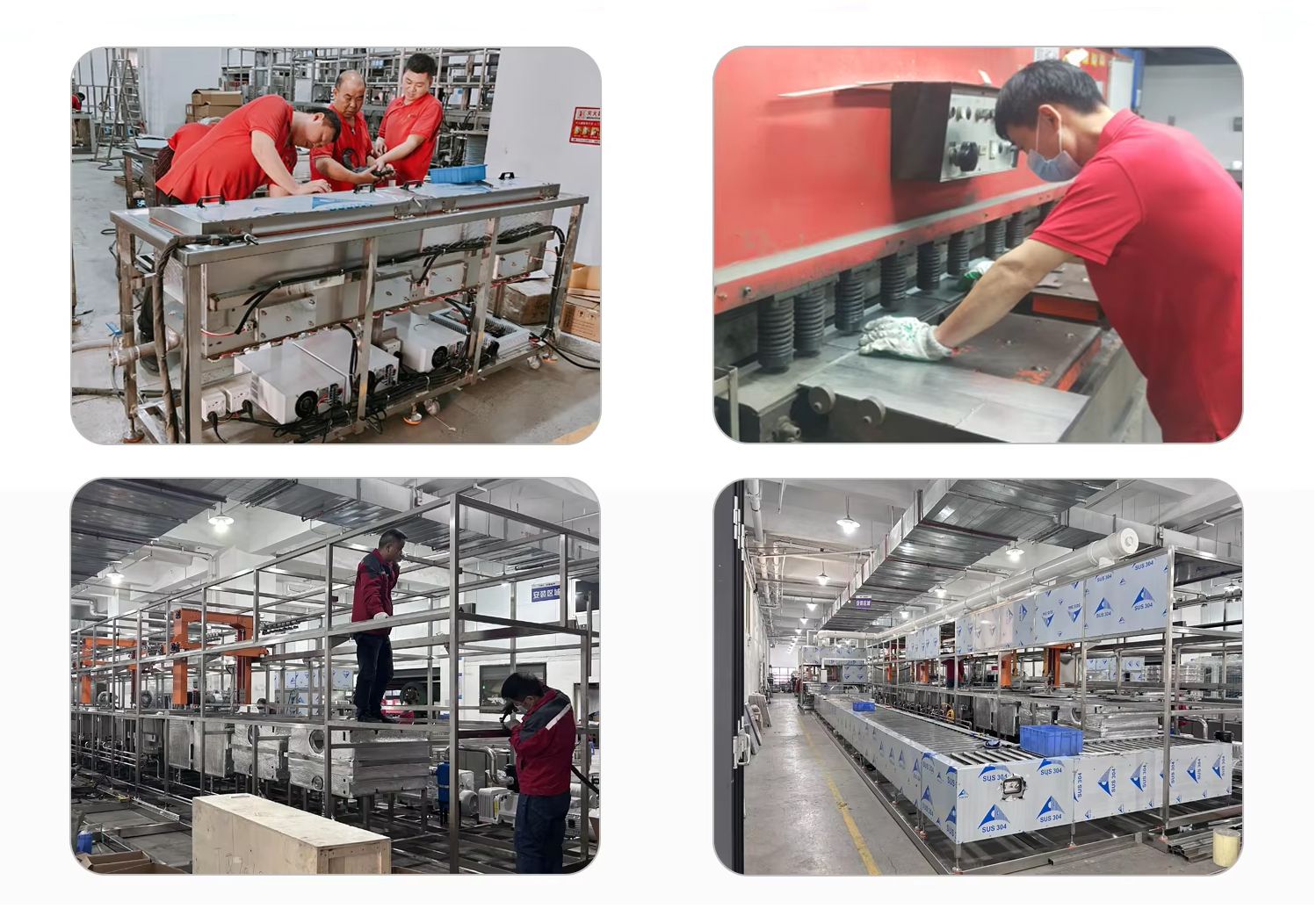Overview of the ultrasonic cleaning equipment workshop